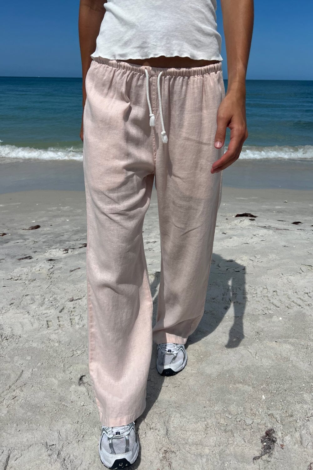 Linen sweatpants on sale