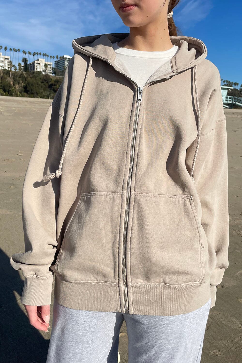 Shops Brandy Melville brown christy hoodie