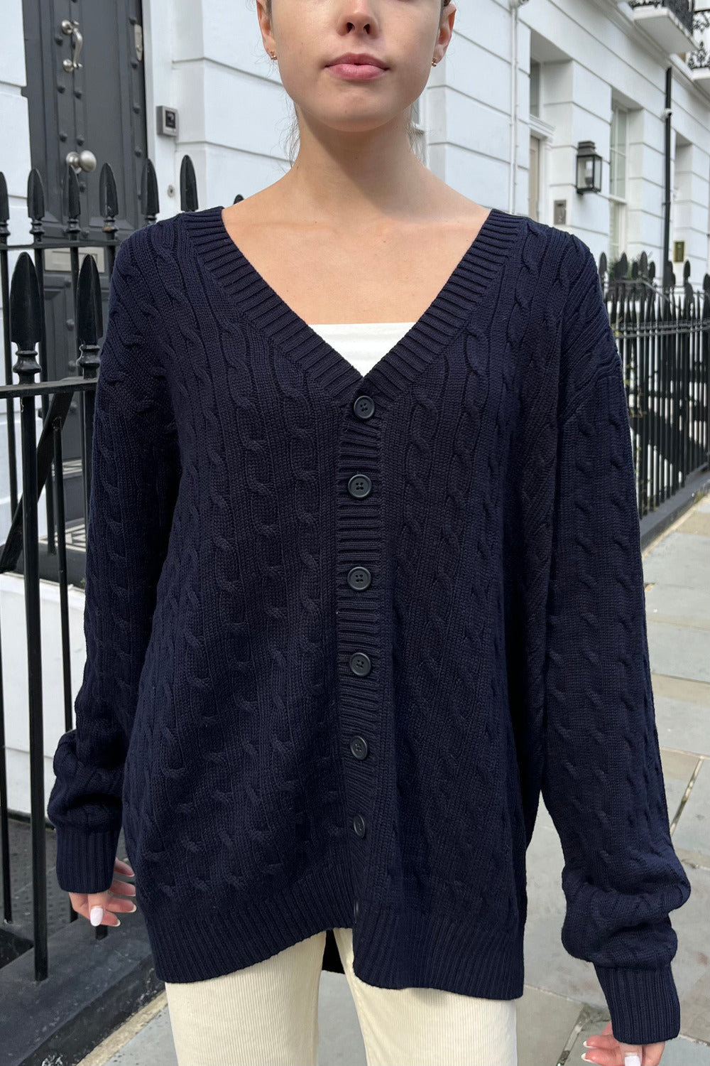 Womens Sweaters Brandy Melville Grey V Neck Sweater Brandy