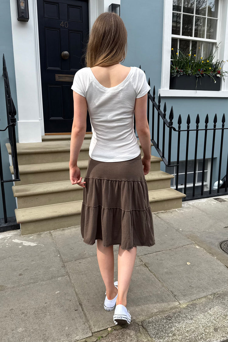 Nadia Cotton Skirt | Brown / XS/S