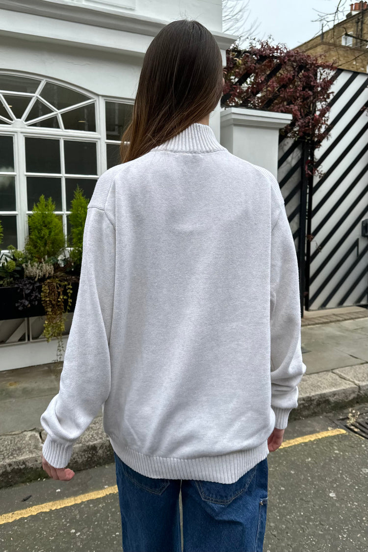 Aleah Sweater | Light Heather Grey / Oversized Fit