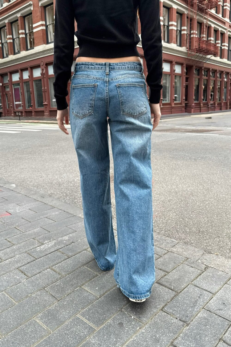 Jenna Denim Jeans | Medium Wash Denim / S