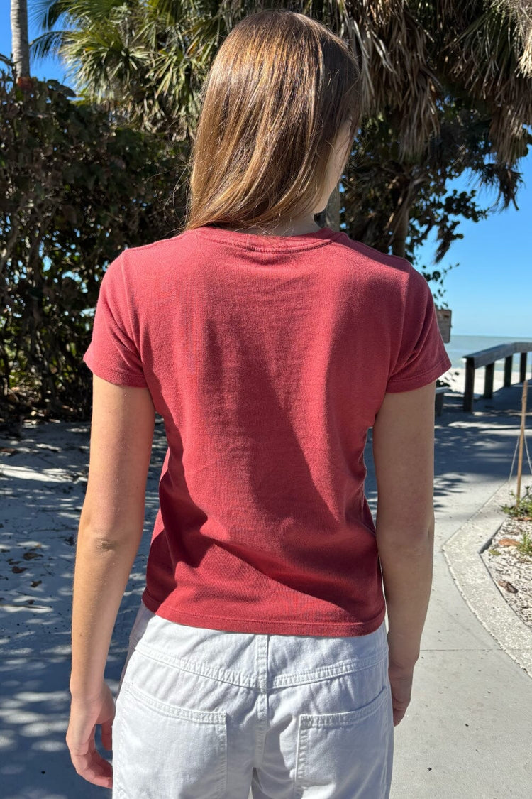 Chloe Newport Top | Faded Red / XS/S
