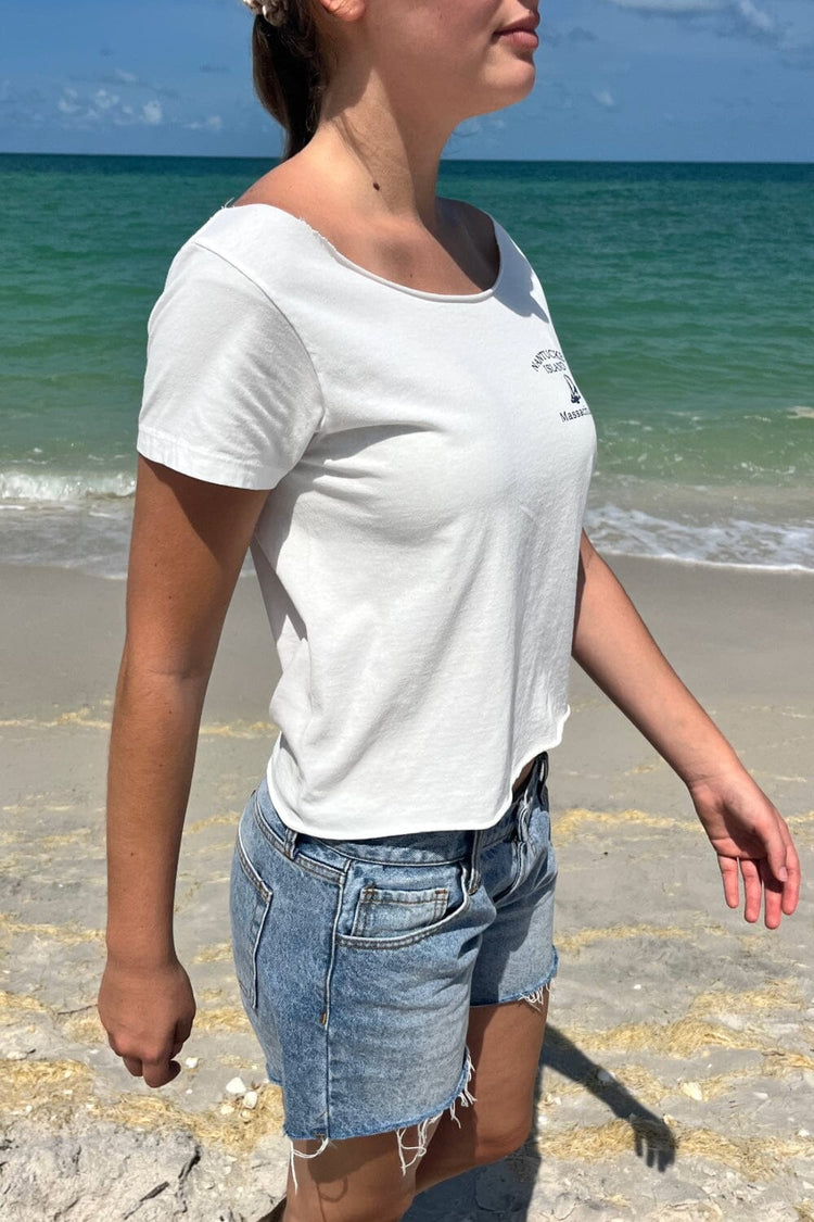 Robyn Nantucket Island Top | White / XS/S