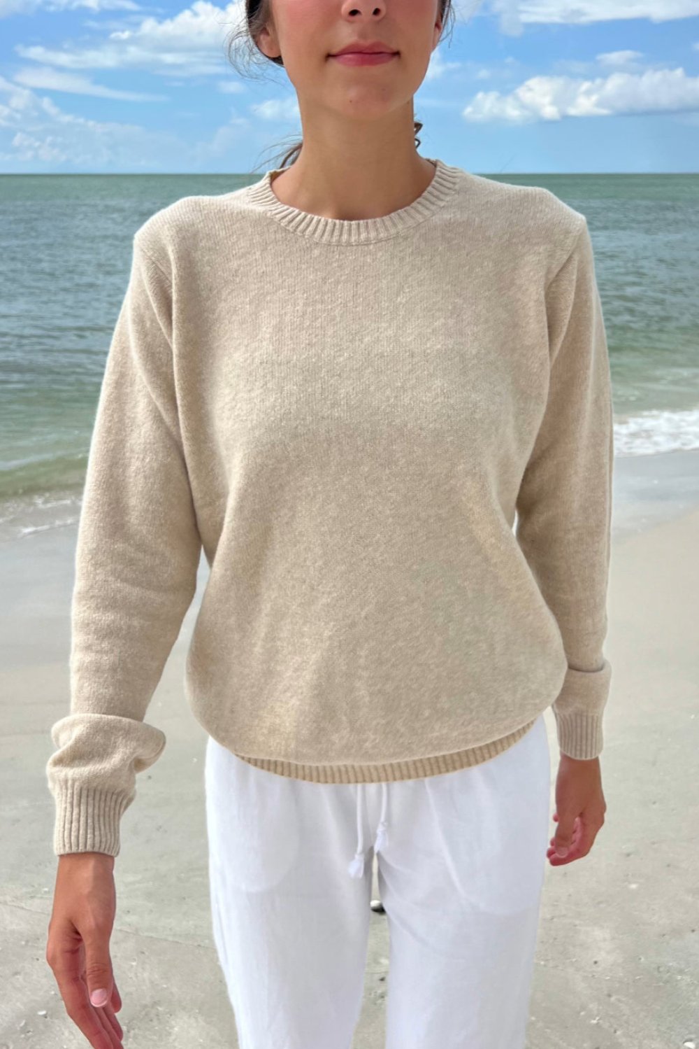 Brandy melville cream sweater hotsell