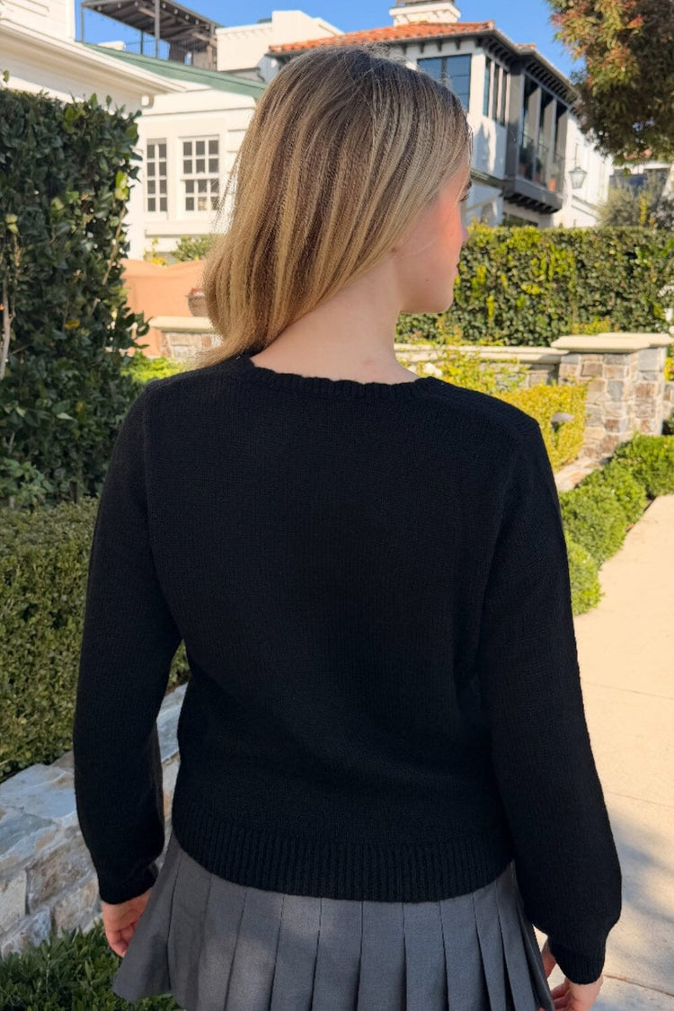 Amalie Wool Cardigan | Black / XS/S