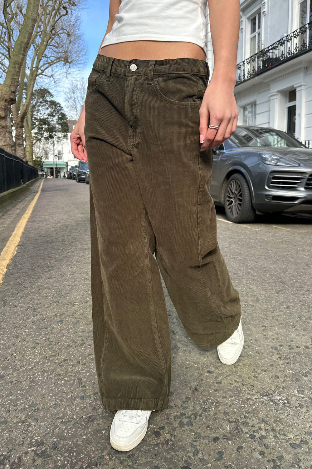 Gigi Corduroy Pants | Fern Green / S