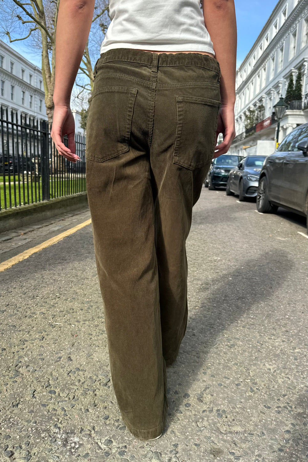 Gigi Corduroy Pants | Fern Green / S