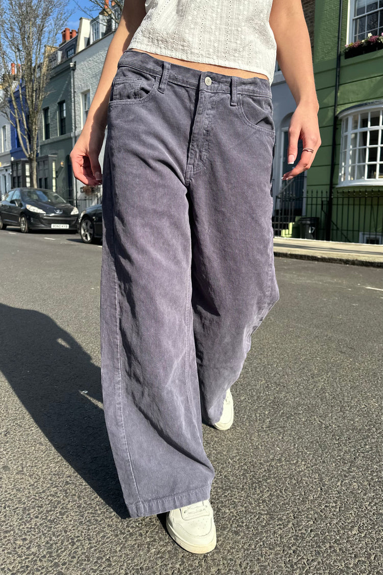 Gigi Corduroy Pants | Faded Navy Blue / S