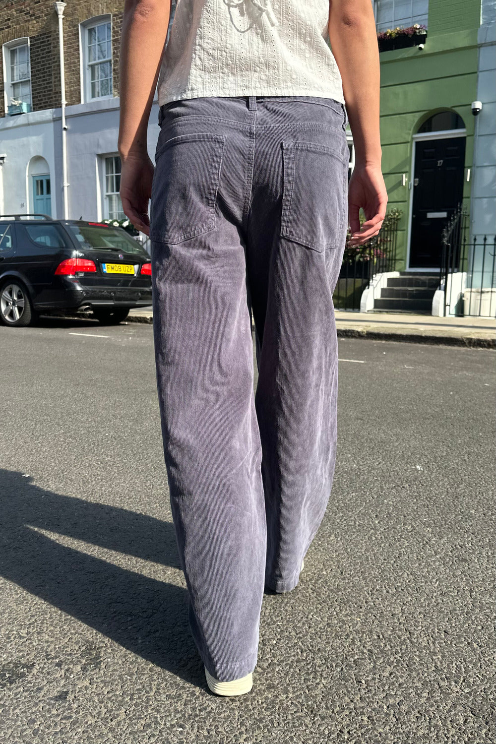 Gigi Corduroy Pants | Faded Navy Blue / S