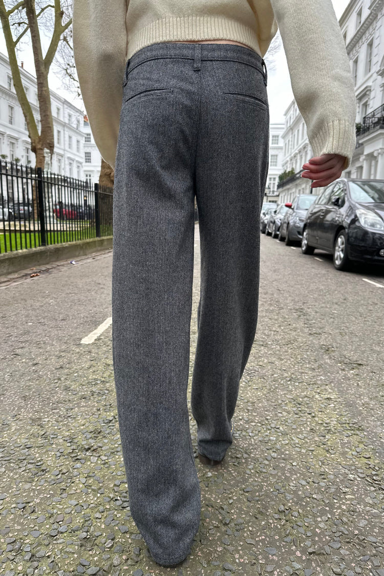 Jenna Wool Pants | Dark Grey / S