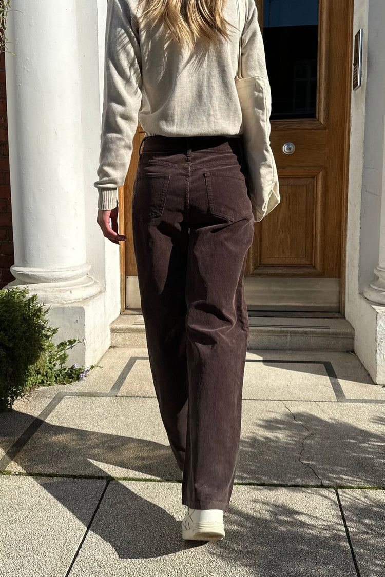 Jenna Corduroy Pants | Dark Brown / S