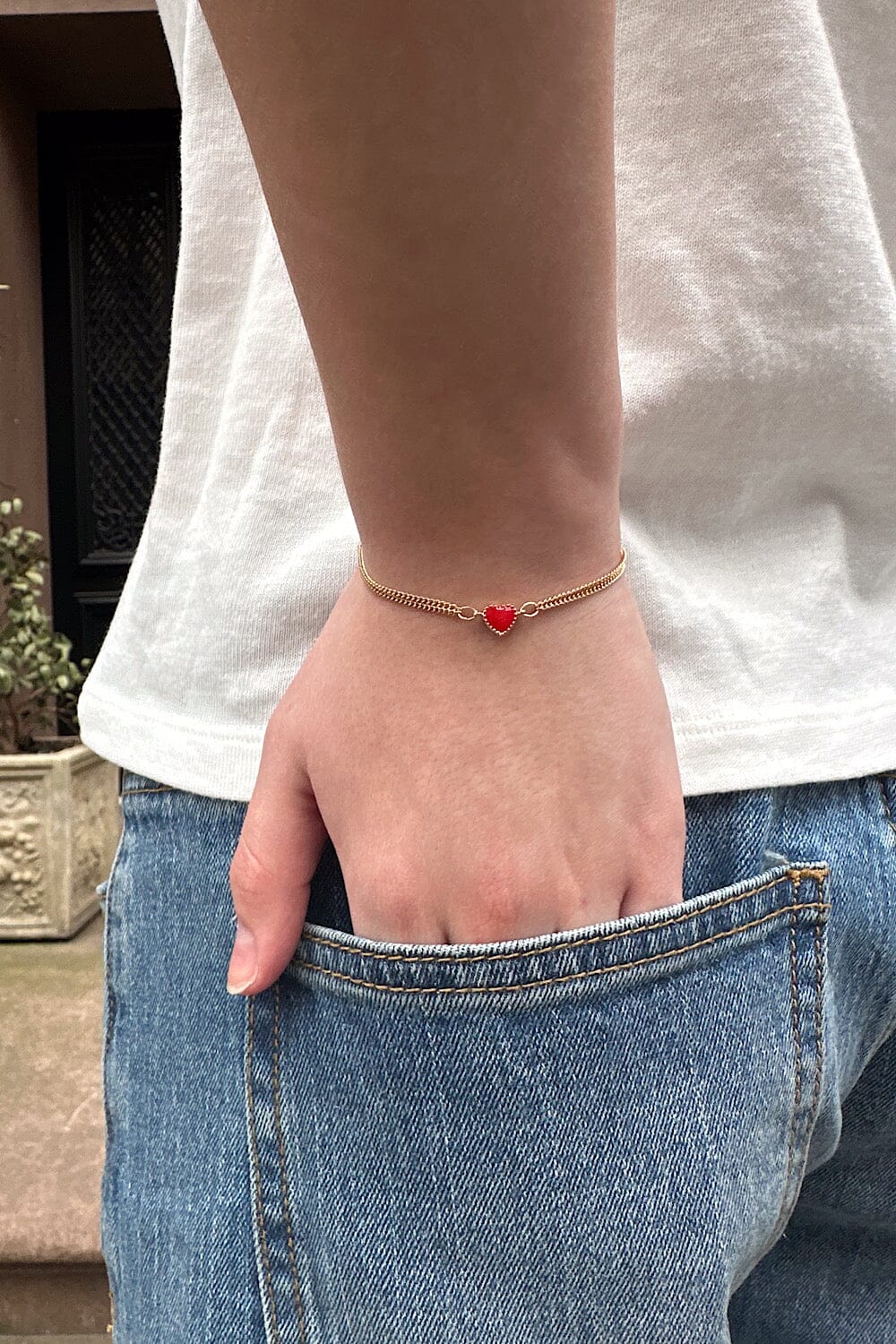 Heart Bracelet | Gold