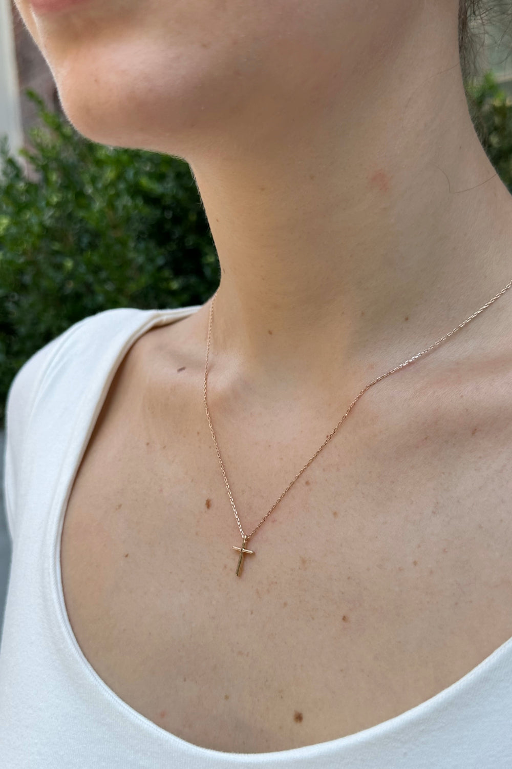 Mini Cross Necklace - Main Image