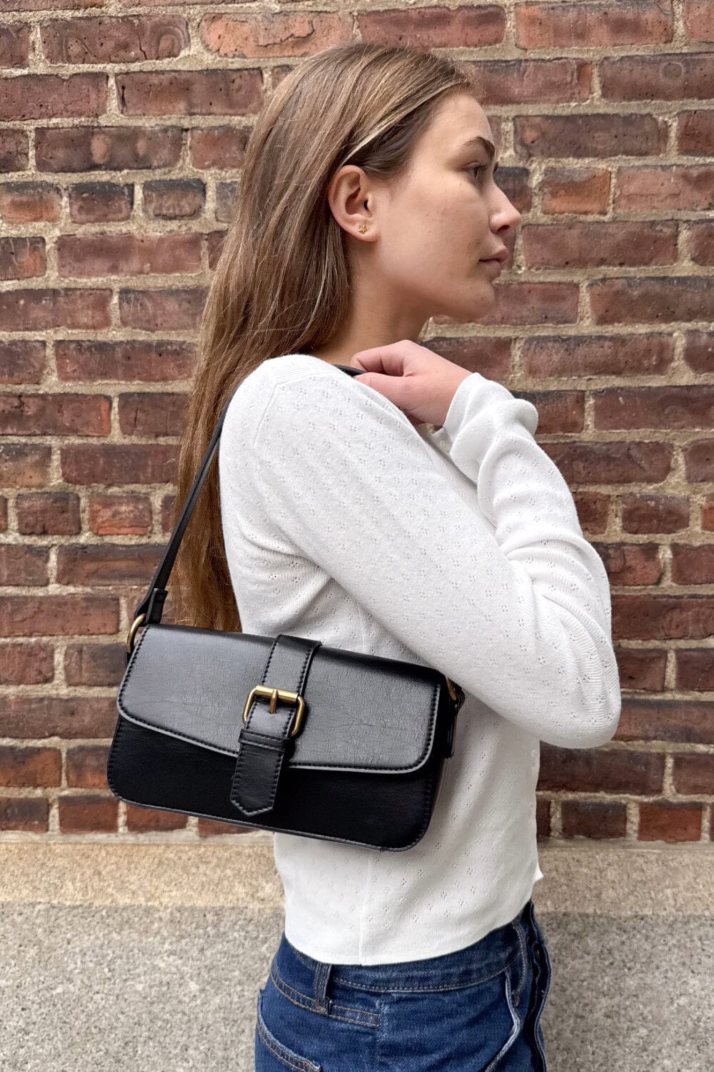 brandy melville mini black backpack Buckle Shoulder Bag a_pfscollection_description:Blue Square Color:Cream with Beige or simply expressing your Dirty Jigs No-Jack Swim
