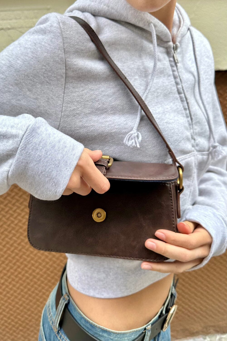 Brown Buckle Shoulder Bag | Brown
