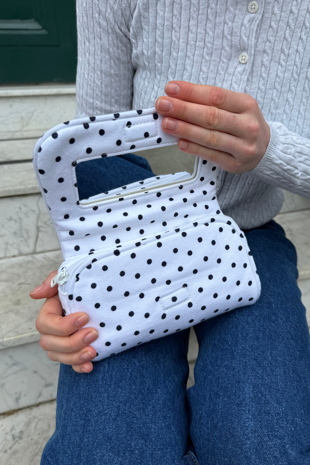 Polka Dots Makeup Bag – Brandy Melville UK