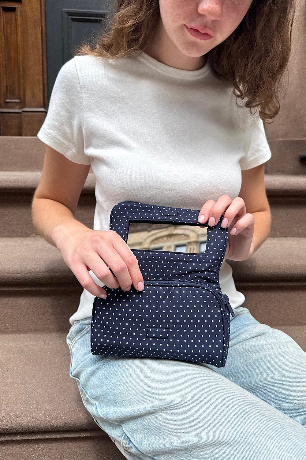 brandy melville uk mini backpack Polka Dots Makeup Bag – Brandy Melville UK