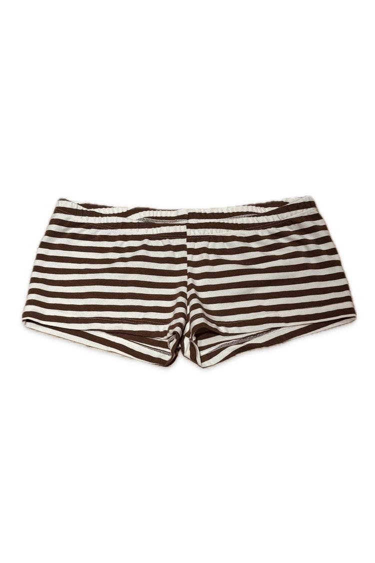 Striped Underwear | Ivory Brown Thick Stripes
