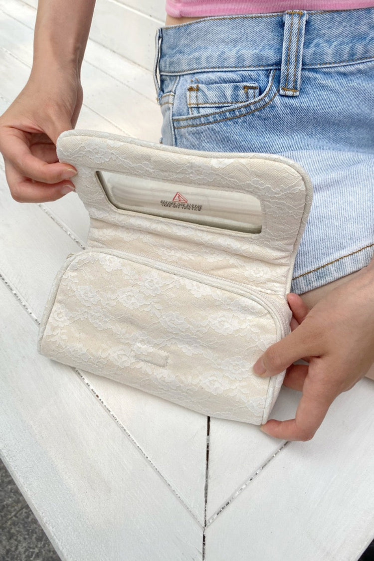 Lace Makeup Bag | Cream