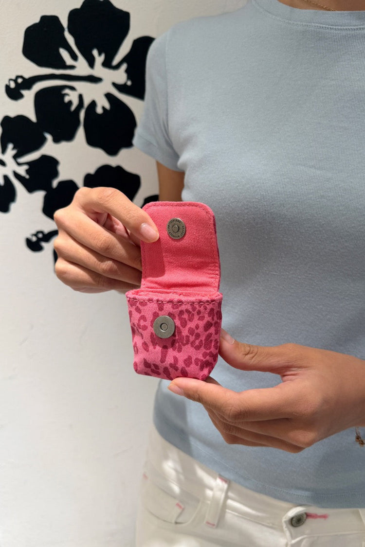Leopard Mini Bag Keychain | Pink Leopard