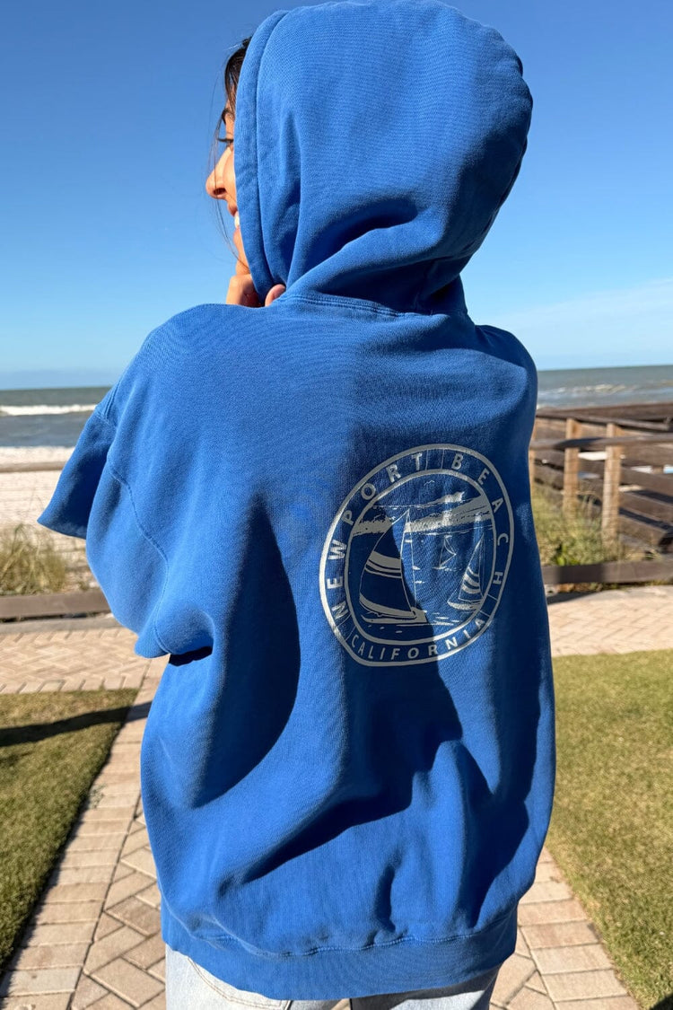 Christy Newport Hoodie | Medium Blue / Oversized Fit