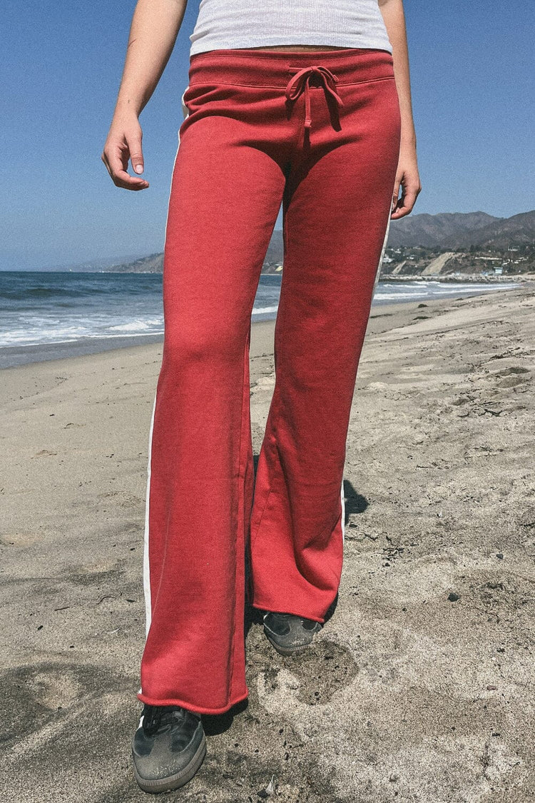 Hillary Stripe Yoga Pants | Red / XS/S
