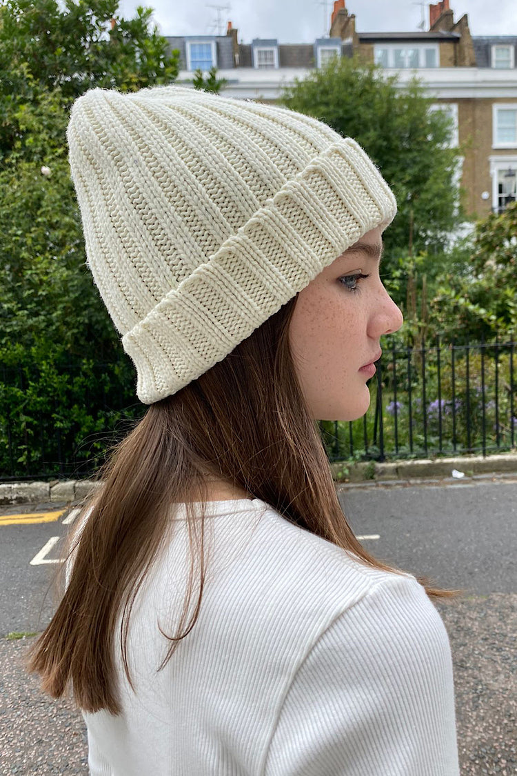 Knit Beanie | Ivory