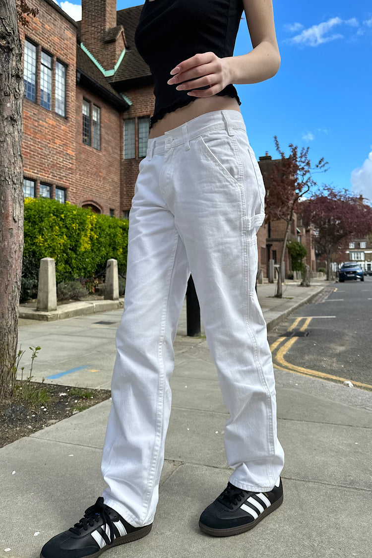 Milly Cargo Pants | White / S