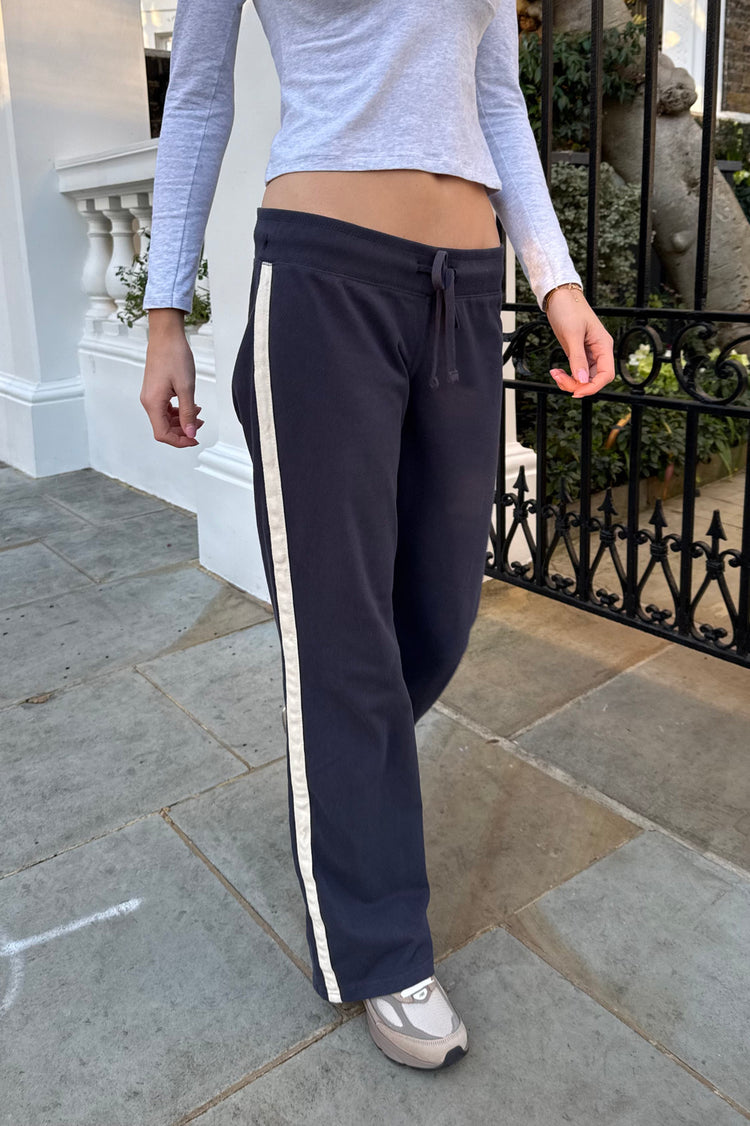 Hillary Stripe Yoga Pants | Navy Blue / XS/S