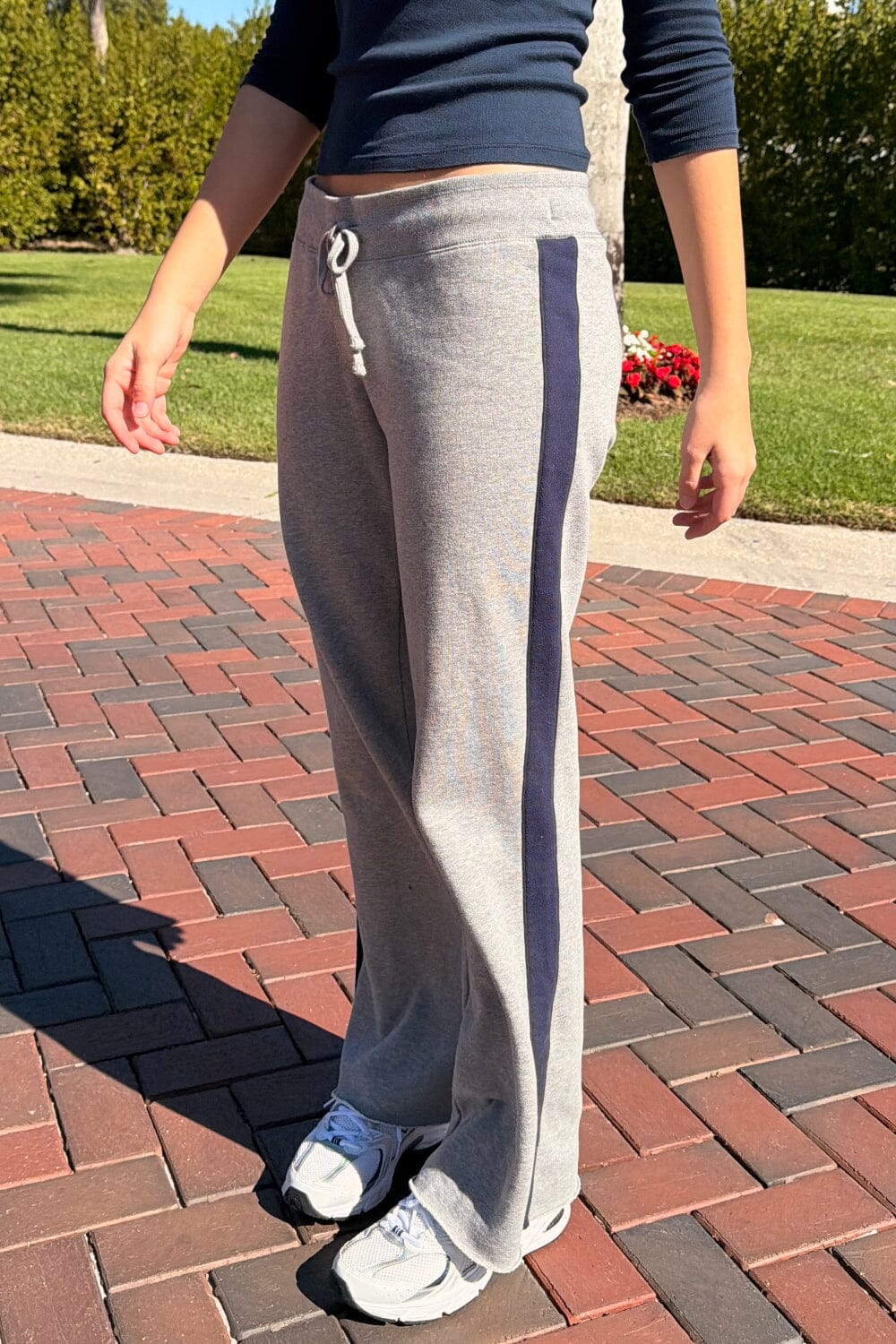 Hilary Stripe Yoga Pants | Heather Grey / XS/S