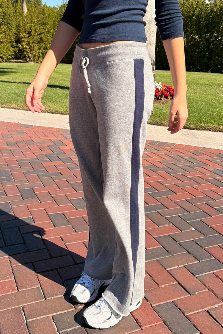 Hilary Stripe Yoga Pants | Heather Grey / XS/S