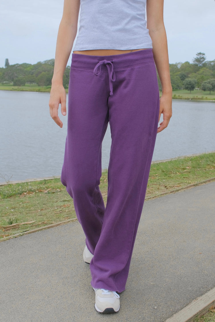 Hilary Soft Yoga Pants | Deep Purple / XS/S