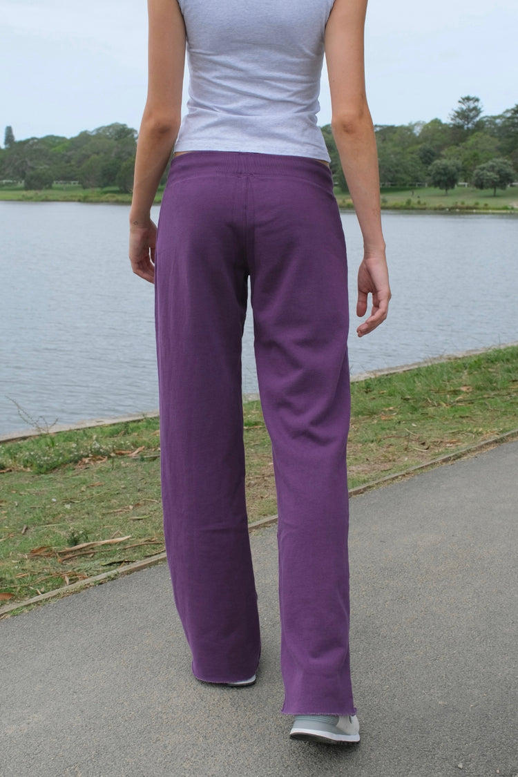 Hilary Soft Yoga Pants | Deep Purple / XS/S