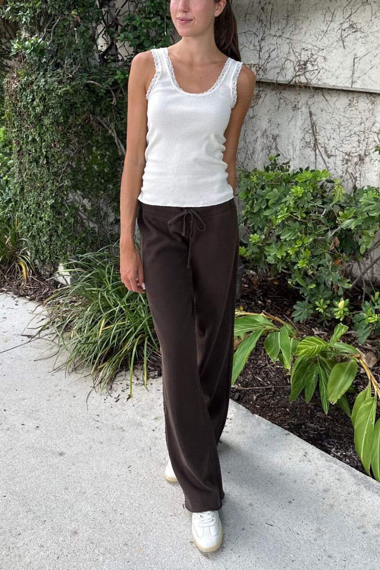 Hillary Soft Yoga Pants | Dark Brown / S