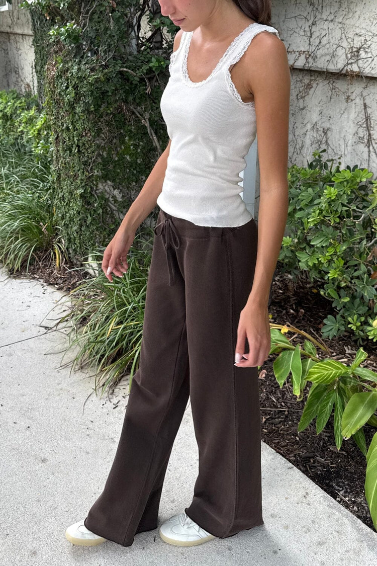 Hillary Soft Yoga Pants | Dark Brown / S
