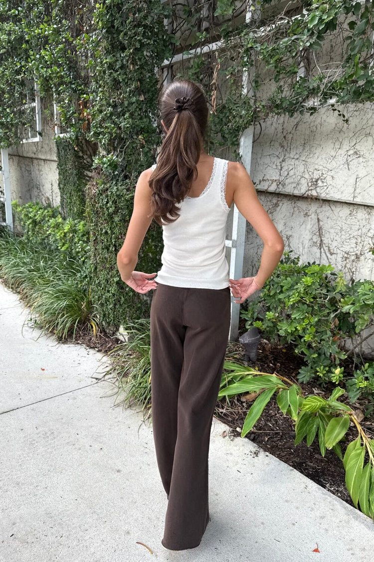 Hillary Soft Yoga Pants | Dark Brown / S