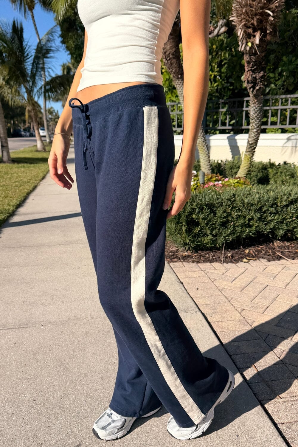 Hillary Stripe Yoga Pants | Dark Navy / XS/S