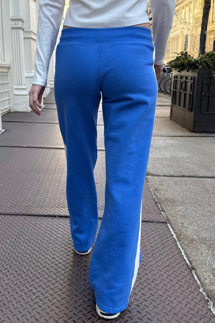 Hillary Stripe Yoga Pants | Medium Blue / XS/S