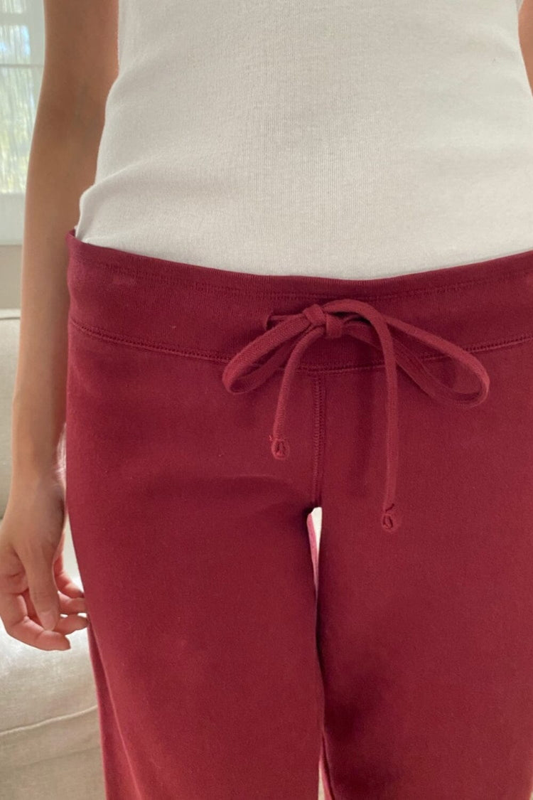Hilary Soft Pants | Burgundy / XS/S