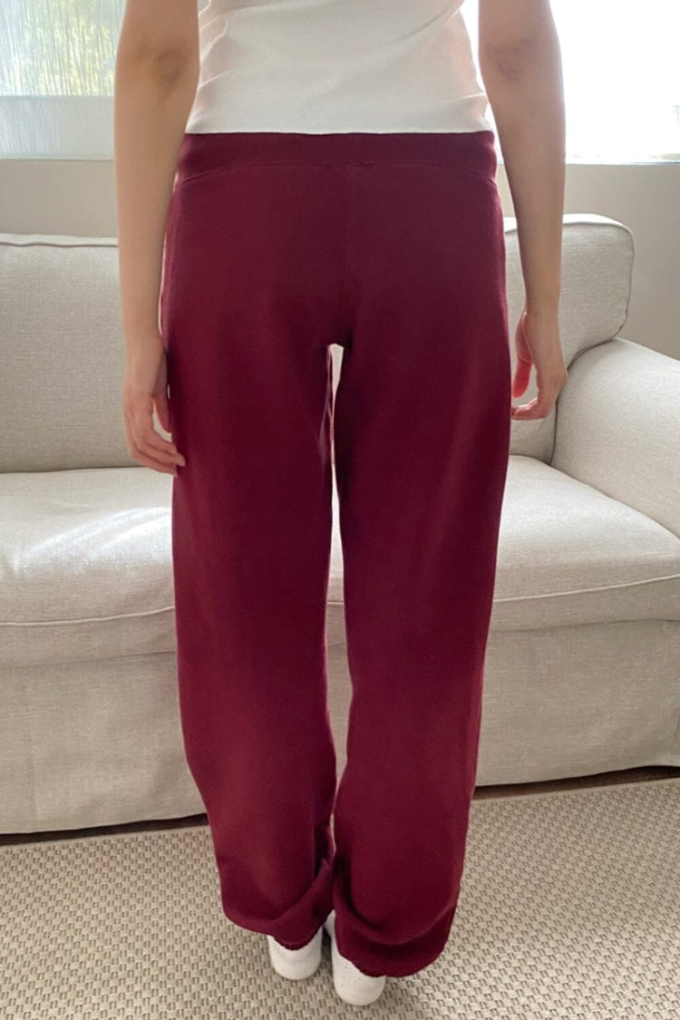 Hilary Soft Pants | Burgundy / XS/S