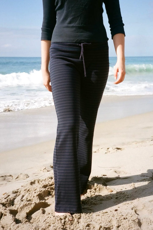 Navy Blue Purple Stripes / XS/S