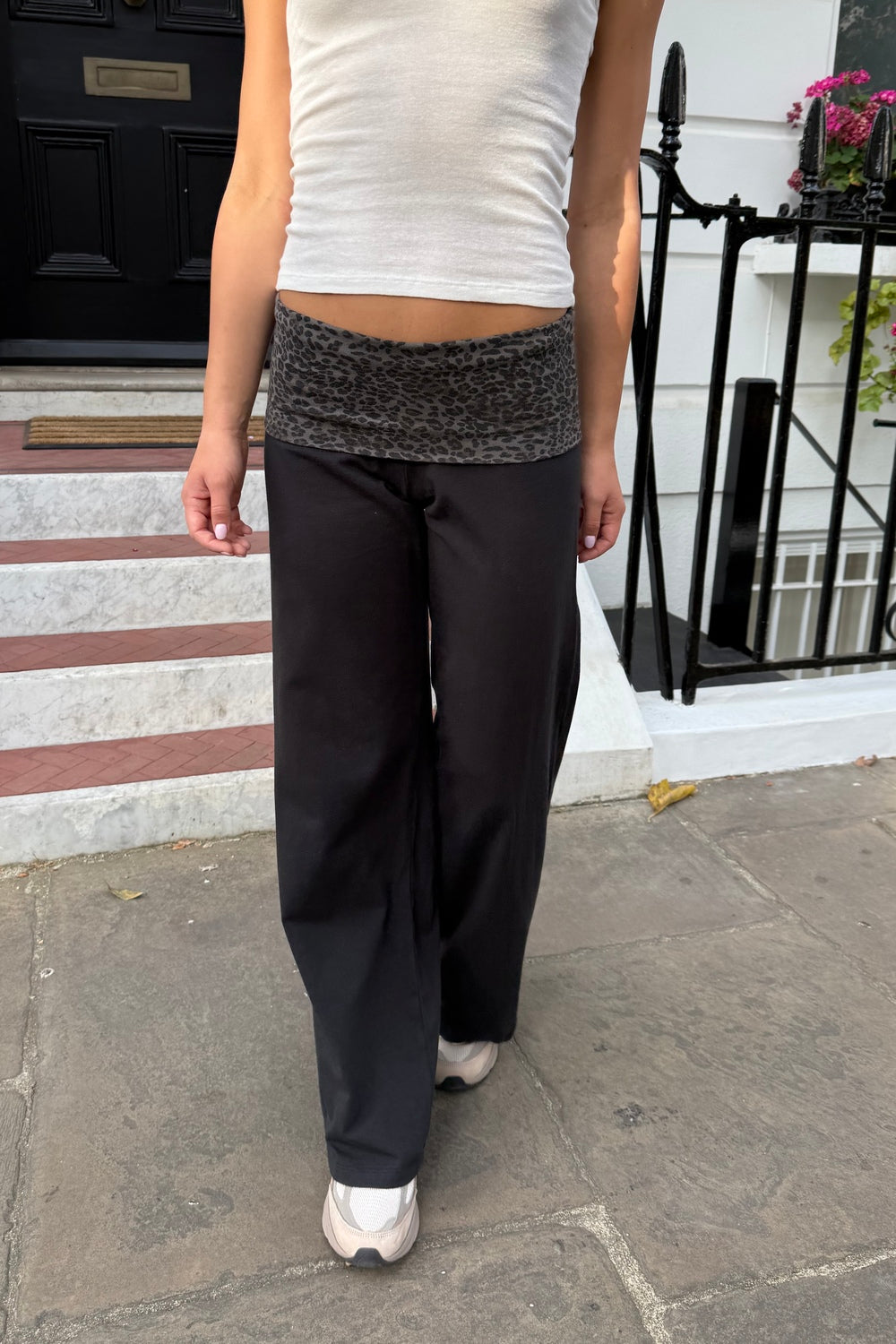 Priscilla Leopard Pants | Black / XS/S