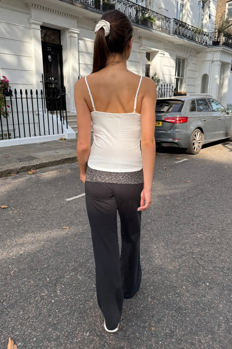 Priscilla Leopard Pants | Black / XS/S