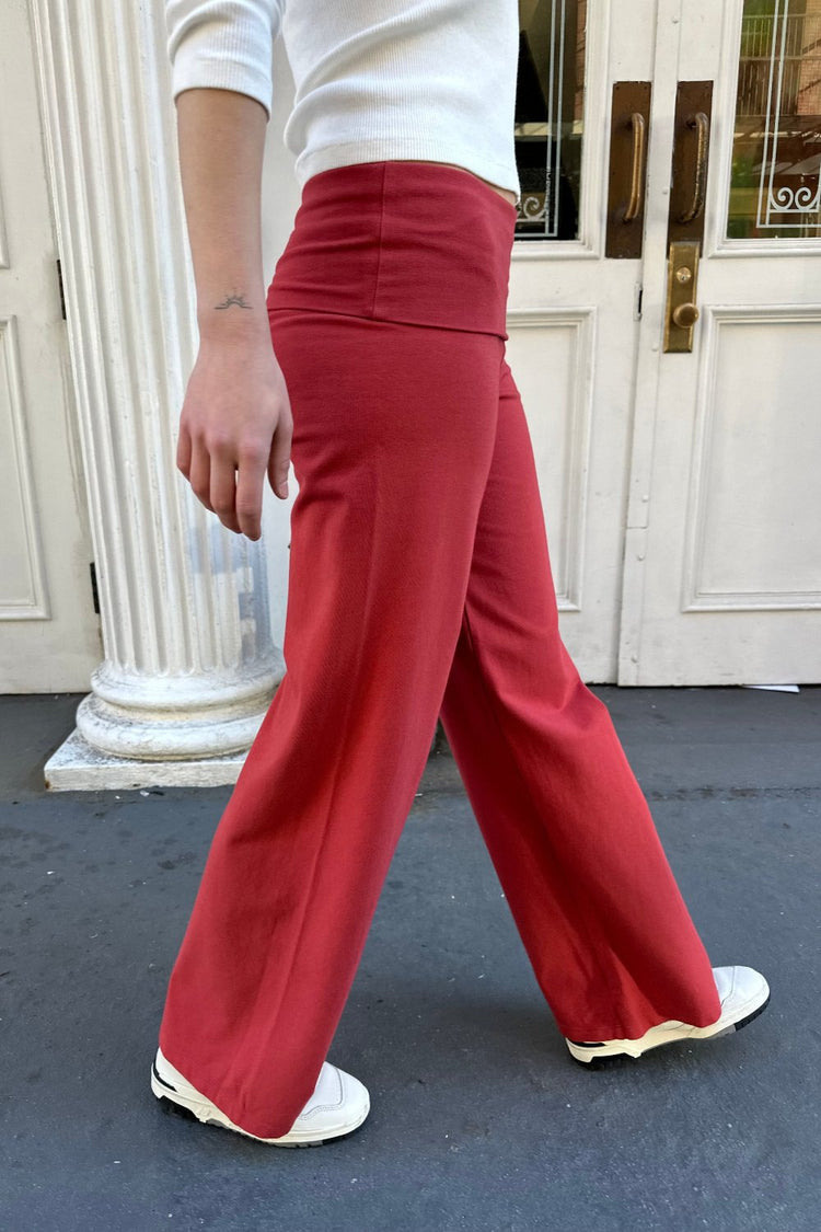 Priscilla Pants | Orange Red / XS/S