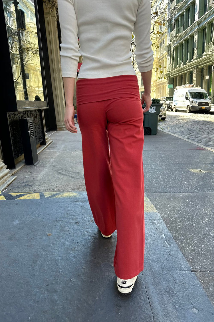 Priscilla Pants | Orange Red / XS/S