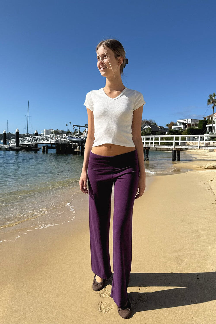 Priscilla Pants | Deep Purple / XS/S