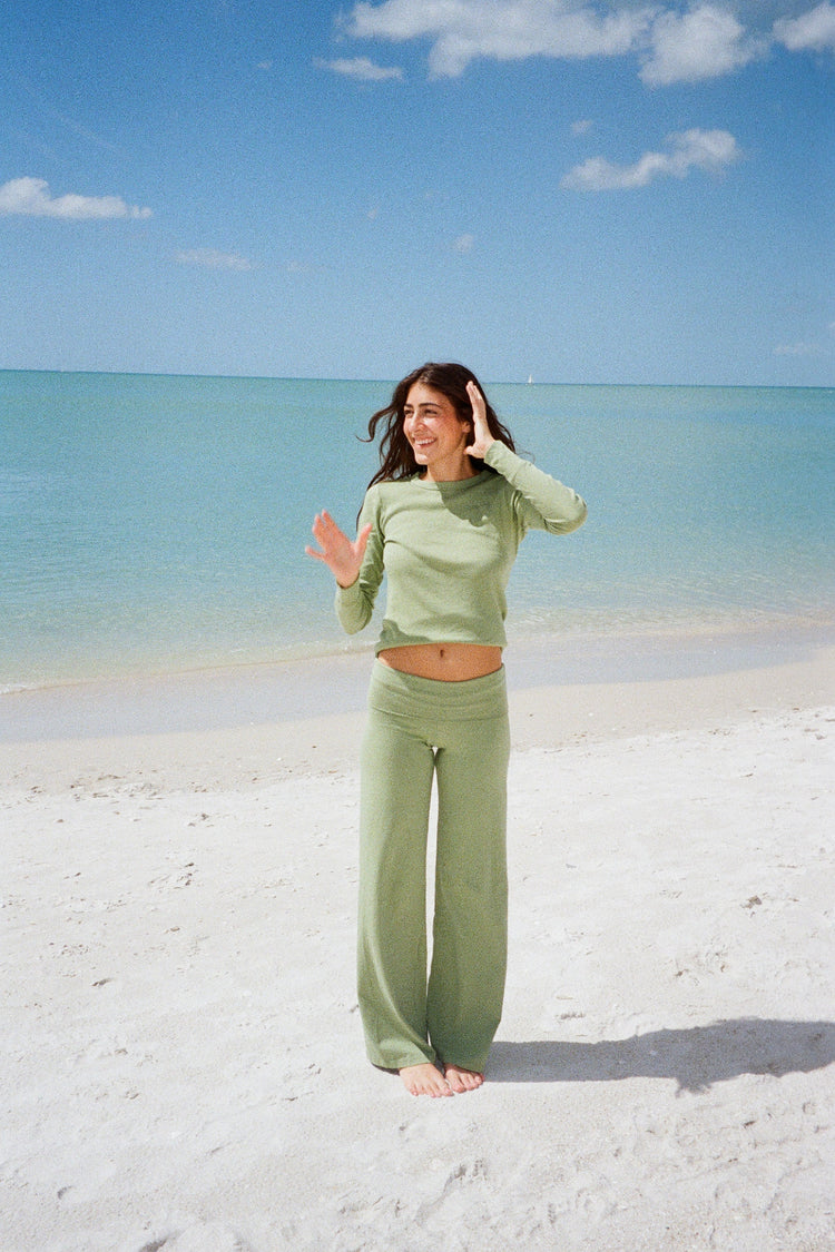 Priscilla Pants | Light Olive Green / XS/S