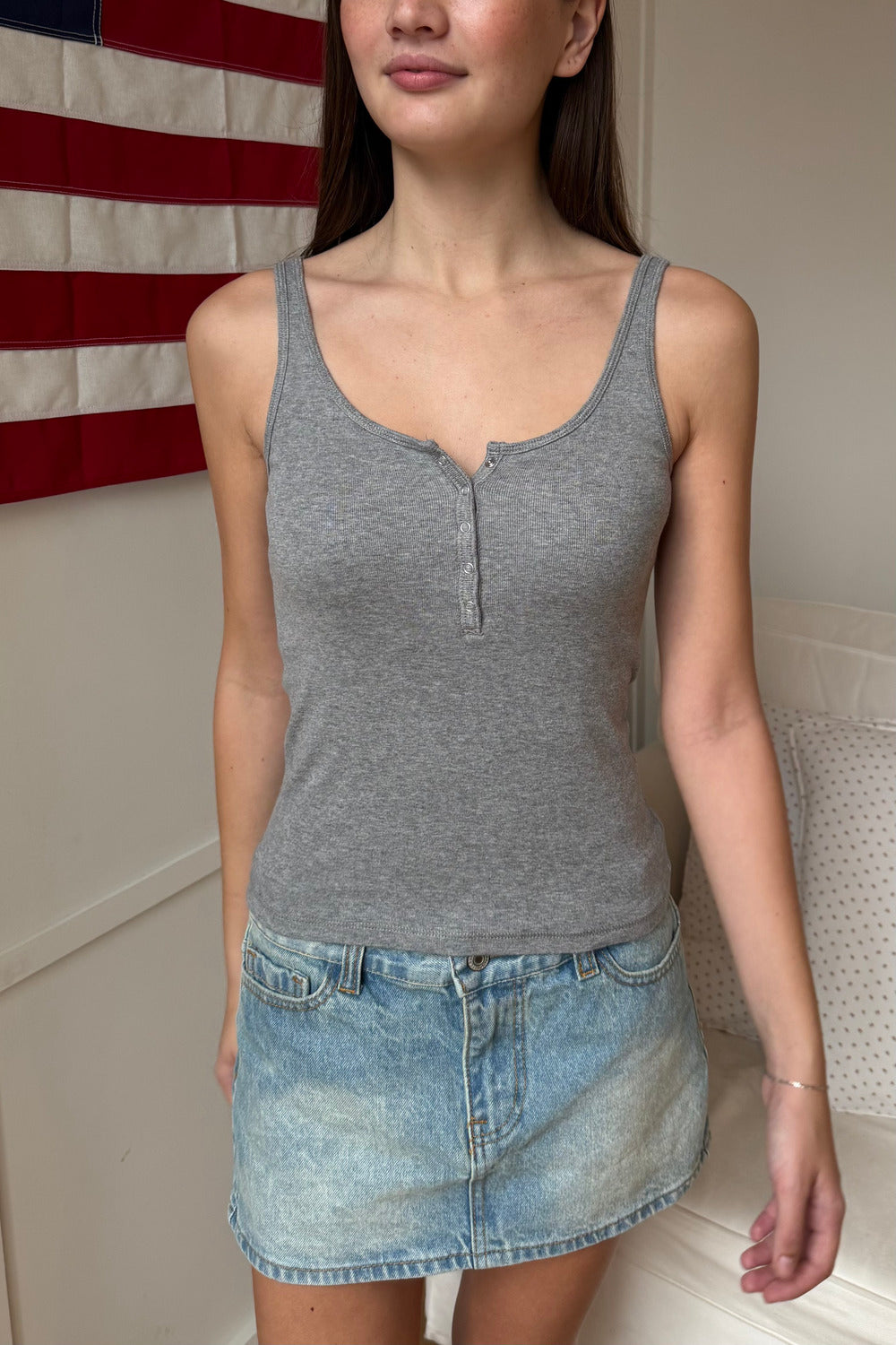 Simone Tank | Heather Grey / XS/S