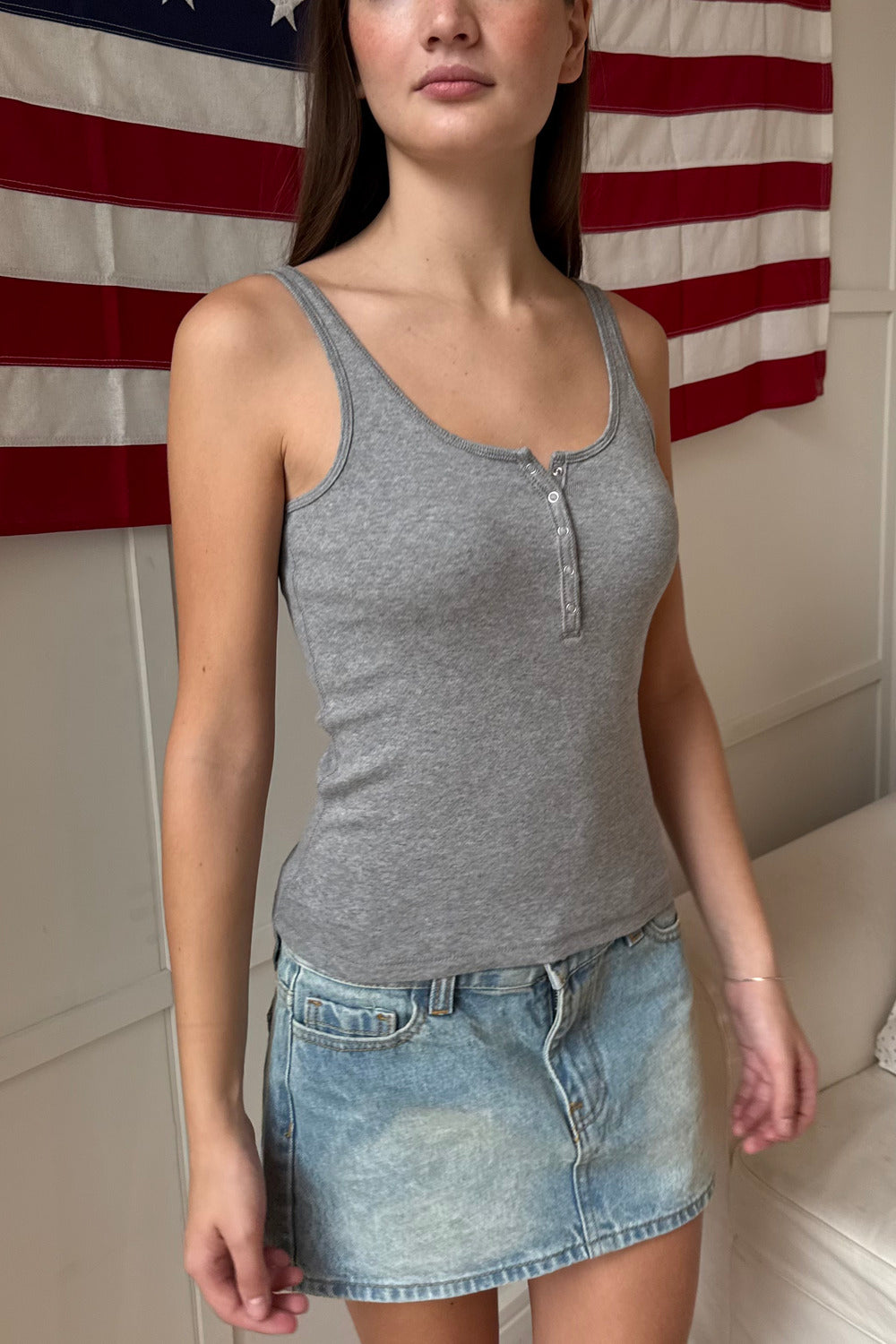 Simone Tank | Heather Grey / XS/S